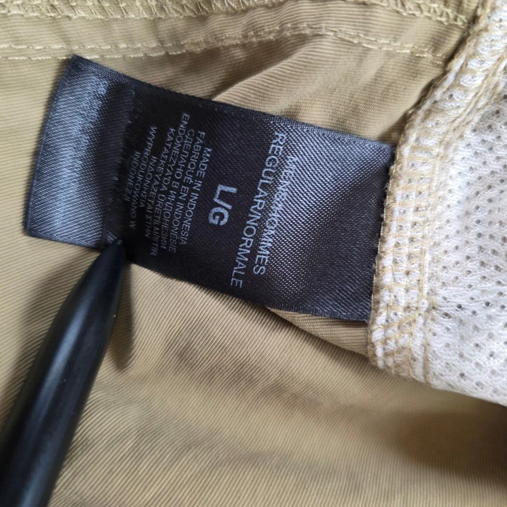 The North Face Class V Cargo Shorts Mens L Khaki Belted Hiking Outdoor NF0A2WL9